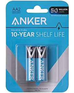 Anker AA Alkaline Batteries, 2 Pieces - 1.5 Volt