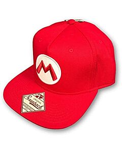 Mario Logo Snapback Cap (Red)