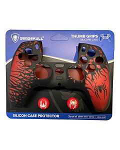 Deadskull controller silicone case with grips Spider-Man black/red