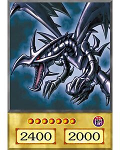 Yugi Oh Red Eyes Black Dragon Card - Portrait