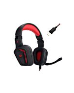 Redragon H310 MUSES Wired USB Gaming Headset - Black/Red